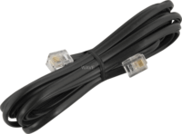 goobay 50317 RJ-11 4-Pin apa - RJ-11 4-Pin apa Telefon kábel 3m - Fekete