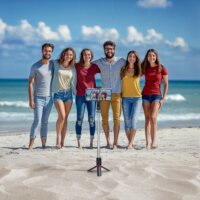 Hama 4670 Mobiltelefon Szelfibot és állvány 70cm - Fekete