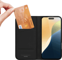 Nevox Vario Series Apple iPhone 16 Plus Flip Telefon tok - Fekete