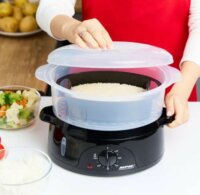 MPM MPA-02 Műanyag Ételpároló 10L - Átlátszó / Fekete