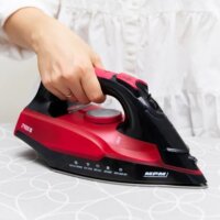 MPM MZE-27 Gőzölős vasaló 2400W - Piros / Fekete