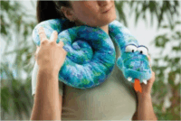 Nici Kerek Kígyó párna 30 cm - Kék