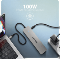 Axagon HMC-7HX2 Univerzális USB-C Laptop dokkoló állomás 100 Watt
