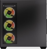 Krux Exo Midi Torony Számítógépház + 4db 120mm ventilátor - Fekete