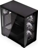 Krux Exo Midi Torony Számítógépház + 4db 120mm ventilátor - Fekete