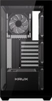 Krux Exo Midi Torony Számítógépház + 4db 120mm ventilátor - Fekete