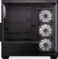 Krux Exo Midi Torony Számítógépház + 4db 120mm ventilátor - Fekete