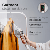 Adler AD5044 2 az 1-ben Ruhagőzölő és Vasaló 1800 Watt - Fehér / Arany