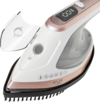 Adler AD5044 2 az 1-ben Ruhagőzölő és Vasaló 1800 Watt - Fehér / Arany