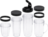 Adler AD 4084 Blender Smoothie Set Elektromos Turmixgép 0,7L / 1200 Watt - Fekete / Inox