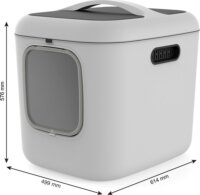 Rotho Biala XL Macska alomdoboz 61 x 50 x 58 cm - Fehér