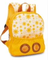 Nici Hátizsák kivehető nyuszi plüssfigurával - Sárga 21 x 26 cm