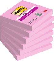 3M Post-it Super Sticky 76x76mm Öntapadó jegyzettömb - Rózsaszín (90 lap/tömb)
