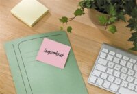 3M Post-it 76x76mm Újrahasznosított Öntapadó jegyzettömb - Vegyes színek (6x 100 lap/tömb)