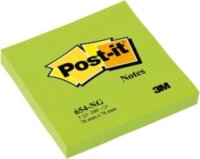 3M Post-it 76x76mm Öntapadó jegyzettömb - Neonzöld 100 lap/tömb