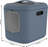 Rotho Biala XL Macska alomdoboz 61 x 50 x 58 cm - Kék