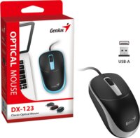 Genius DX-123 Vezetékes egér - Fekete