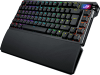 ASUS ROG Azoth Extreme Wireless / Vezetékes Mechanikus Gamer Billentyűzet Német - Fekete