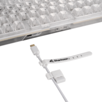 Sharkoon Crystal Shark Wireless / Vezetékes Mechanikus Gaming Billentyűzet Német - Fehér