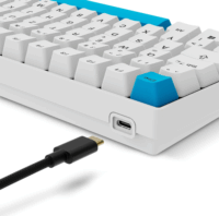 Sharkoon Skiller SGK50 S2 Vezetékes Mechanikus Gaming Billentyűzet (G Pro Yellow Switch) Német - Fehér / Kék