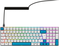 Sharkoon Skiller SGK50 S2 Vezetékes Mechanikus Gaming Billentyűzet (G Pro Yellow Switch) Német - Fehér / Kék