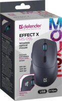 Defender MS-095 Effect X Wireless Gaming Egér - Fekete