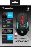 Defender GM-126 Tisa Bluetooth + RF Wireless Gaming Egér - Fekete