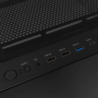 White Shark Warhead 3/B Midi Torony Számítógépház + 4db 120mm ventilátor - Fekete