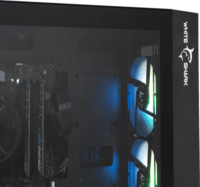 White Shark Warhead 3/B Midi Torony Számítógépház + 4db 120mm ventilátor - Fekete