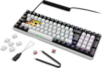 Sharkoon Skiller SGK50 S2 Vezetékes Mechanikus Gaming Billentyűzet (Red Switch) Német - Fehér / Fekete