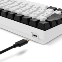 Sharkoon Skiller SGK50 S2 Vezetékes Mechanikus Gaming Billentyűzet (Red Switch) Német - Fehér / Fekete