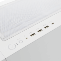 White Shark Warhead 3/B Midi Torony Számítógépház + 4db 120mm ventilátor - Fehér