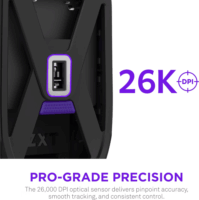 NZXT Lift Elite Wireless Gaming Egér - Fekete