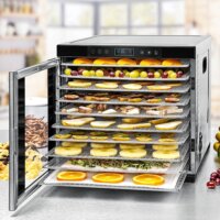 Rommelsbacher DA 105 Elektromos 10 tálcás Aszaló és szárító 1000 Watt - Inox