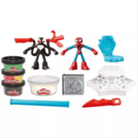 Hasbro Play-Doh 13 részes Pókember vs Venom játékszett gyurmával 142g