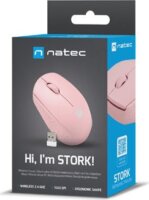 Natec Stork Wireless Egér - Rózsaszín