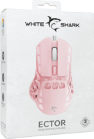 White Shark Ector GM-5015 Vezetékes Gaming Egér - Rózsaszín