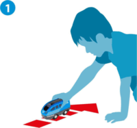 BRIO World Visszahúzható vonat - Kék