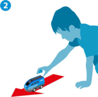 BRIO World Visszahúzható vonat - Kék