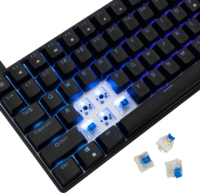 White Shark Hamachi-B TKL Mechanikus Blue Switches Vezetékes Billentyűzet Angol - Fekete (US)