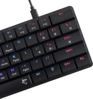 White Shark Nagamaki TKL Red Switches Vezetékes Mechanikus Gaming Billentyűzet ENG - Fekete (US)