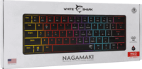 White Shark Nagamaki TKL Red Switches Vezetékes Mechanikus Gaming Billentyűzet ENG - Fekete (US)