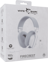 White Shark Firecrest Vezetékes/Wireless Gamer Fejhallgató Headset - Fehér