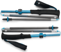Black Diamond Carbon Z állítható és Összecsukható Túrabot - Antracit/Kék (125-140 cm)
