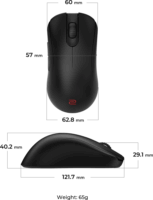 Zowie ZA13-DW Wireless Gaming Egér - Fekete