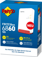 AVM FRITZ!Box 6860 5G WiFi6 Router - Fehér