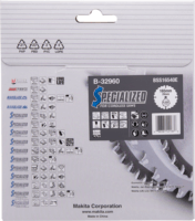 Makita SPECIALIZED Fa Körfűrészlap Ø 165mm 40 fog