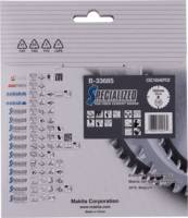 Makita SPECIALIZED Szálcement Körfűrészlap Ø 165mm 4 fog