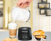 Rommelsbacher MS 625 Üveg kancsós Tejforraló edény 0,5L - Átlátszó / Fekete