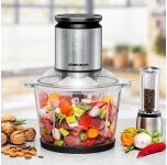 Rommelsbacher MZ 800 Elektromos Multi Aprító 2,7L 800 Watt - Átlátszó / Inox